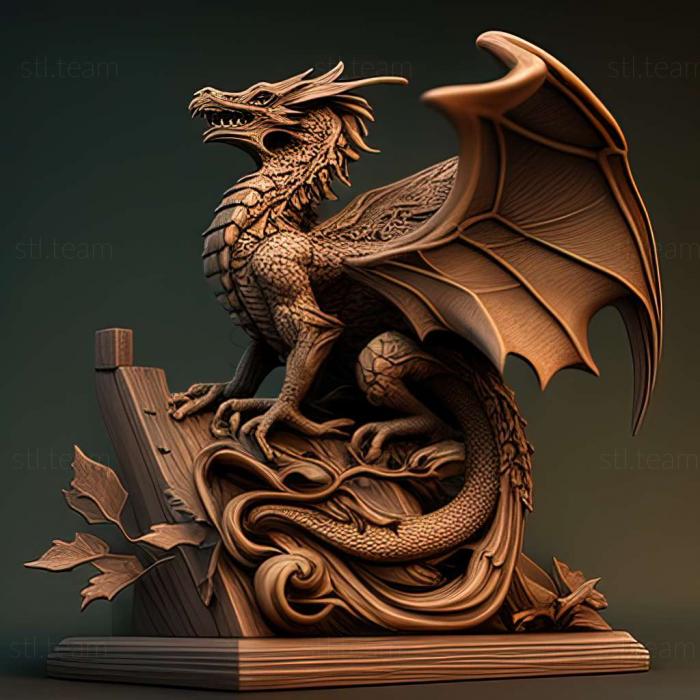 Animals DRAGON ON THE STAND